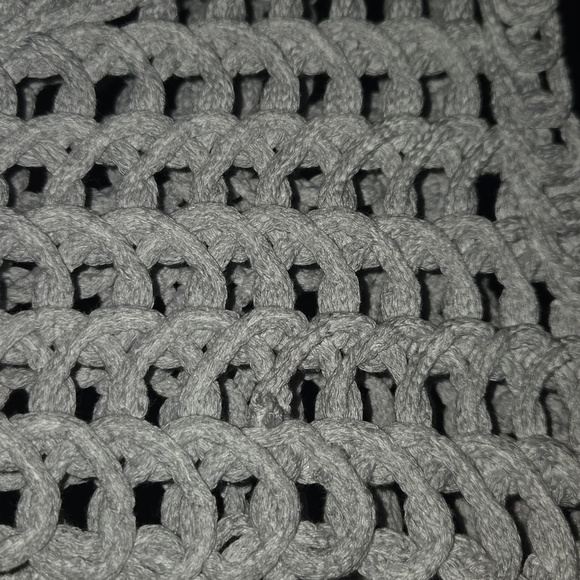 POL Gray Crochet Crop Tank with Scoop Neck - Picture 7 of 7